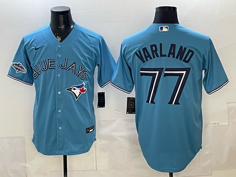 Men 2026 Toronto Blue Jays #77 Varland Blue Game Nike MLB Jersey 0519001